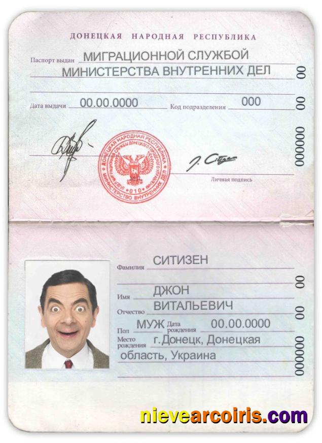 Donetsk People’s Republic passport